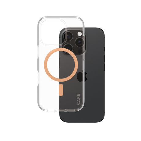 CARE by PanzerGlass iPhone 16 Pro Cover Urban Combat MagSafe Peachy