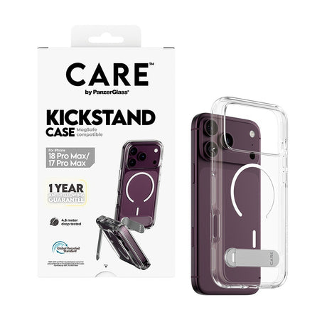 CARE by PanzerGlass iPhone 17 Pro Max/iPhone 18 Pro Max Cover Kickstand MagSafe Klar