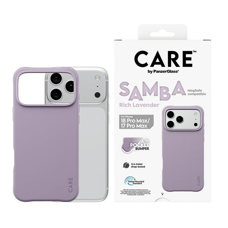 CARE by PanzerGlass iPhone 17 Pro Max/iPhone 18 Pro Max Cover Samba MagSafe Lavender