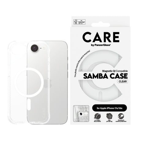 CARE by PanzerGlass iPhone 17e Cover Samba MagSafe Klar