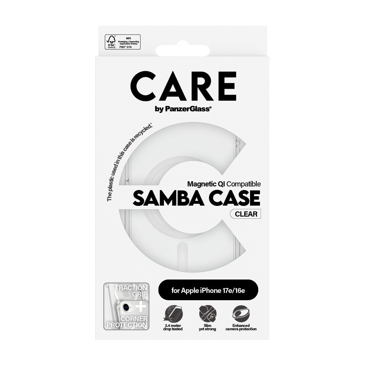 CARE by PanzerGlass iPhone 17e Cover Samba MagSafe Klar