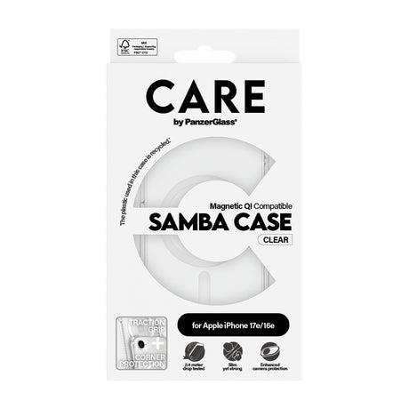CARE by PanzerGlass iPhone 17e Cover Samba MagSafe Klar