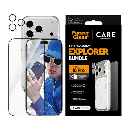 CARE by PanzerGlass iPhone 18 Pro 3-in-1 Explorer Bundle
