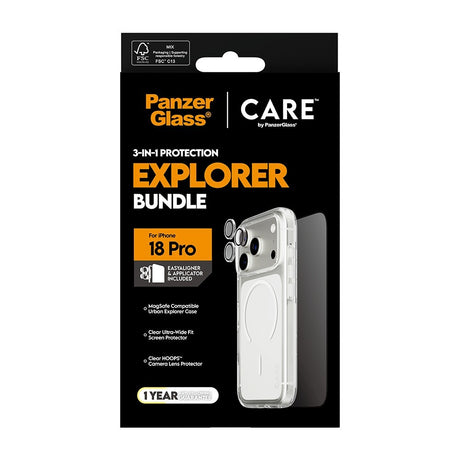 CARE by PanzerGlass iPhone 18 Pro 3-in-1 Explorer Bundle