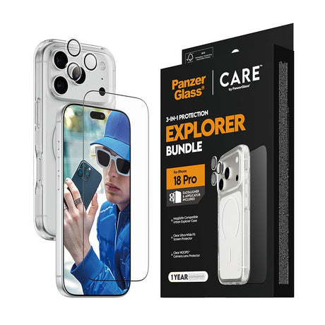 CARE by PanzerGlass iPhone 18 Pro 3-in-1 Explorer Bundle