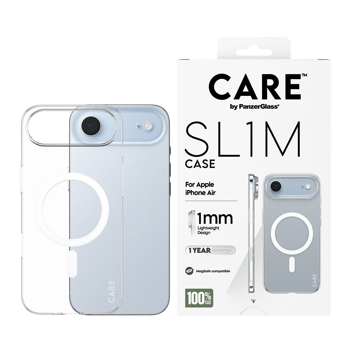 CARE by PanzerGlass iPhone Air Cover SL1M MagSafe Klar
