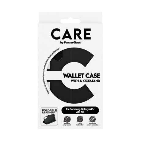 CARE by PanzerGlass Samsung Galaxy A16 Etui Wallet Kickstand Sort