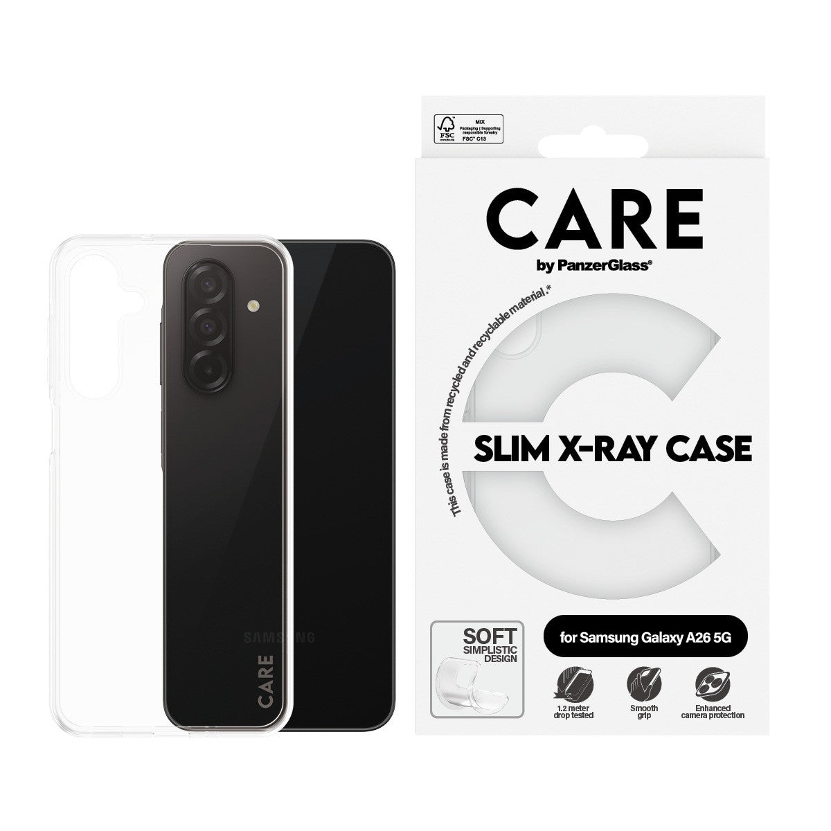 CARE by PanzerGlass Samsung Galaxy A26 Cover X-Ray Klar