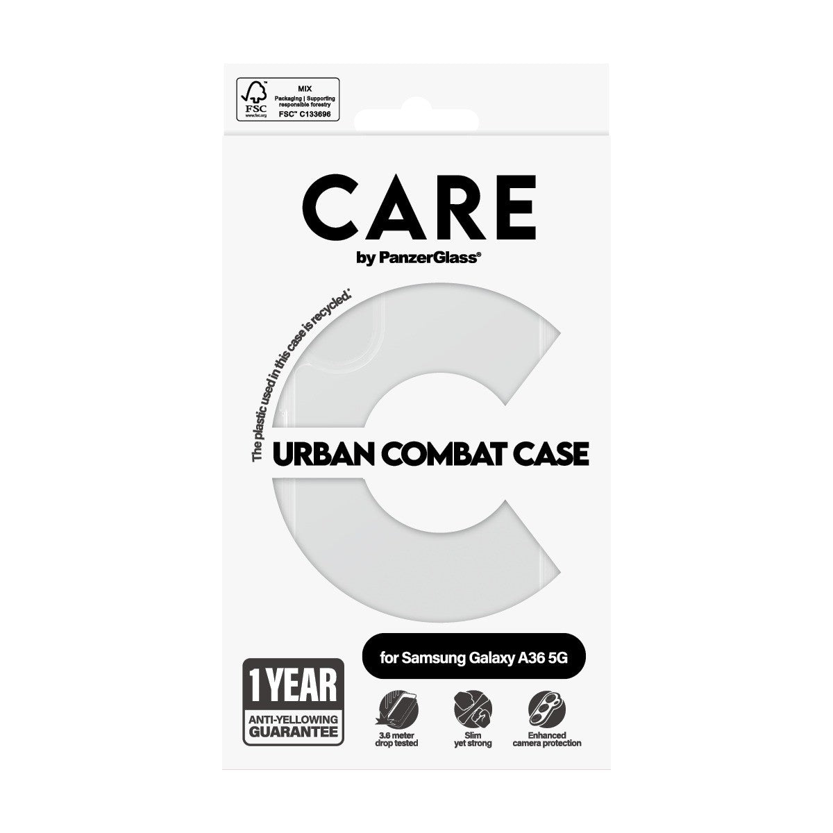 CARE by PanzerGlass Samsung Galaxy A36 Cover Urban Combat Klar