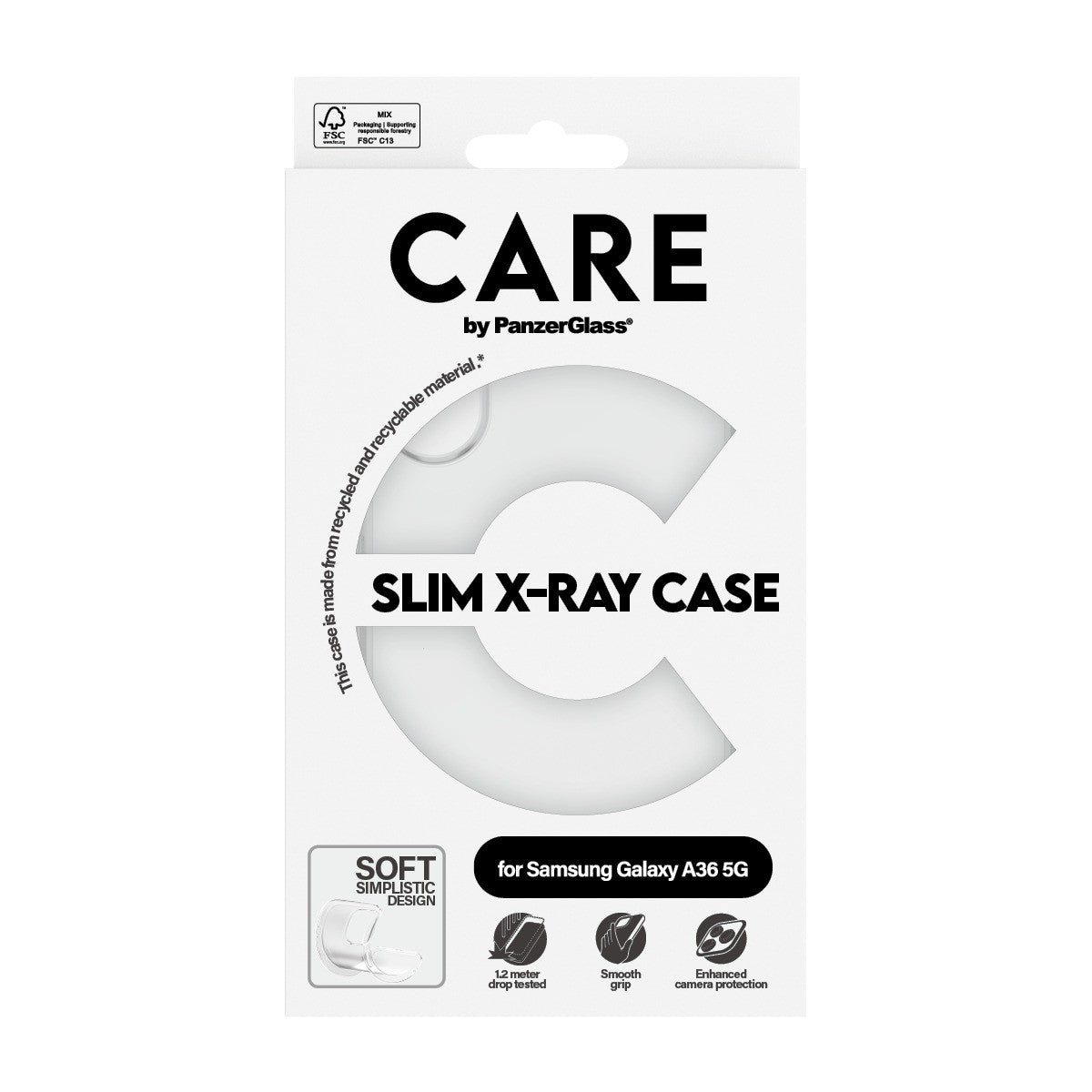 CARE by PanzerGlass Samsung Galaxy A36 Cover X-Ray Klar
