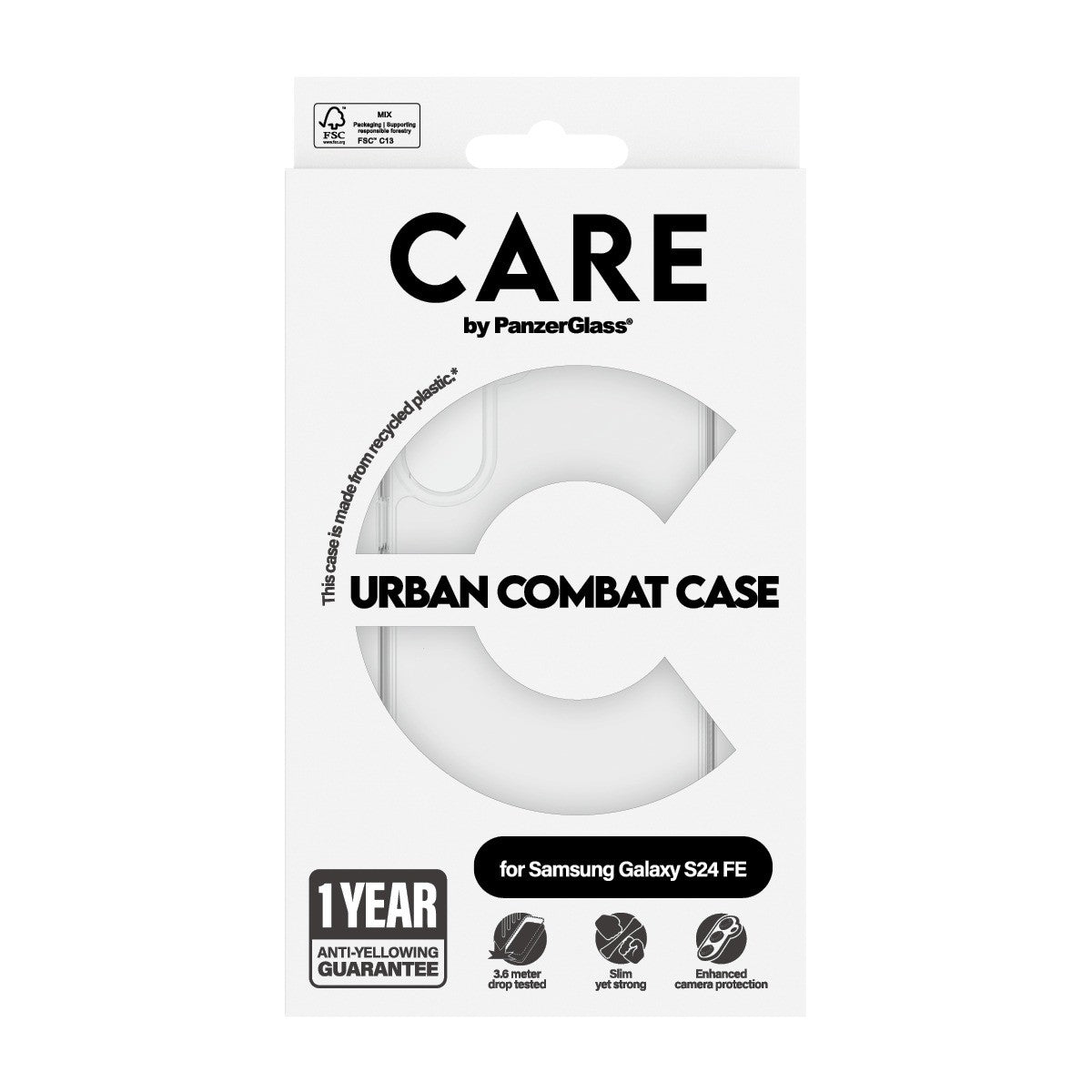 CARE by PanzerGlass Samsung Galaxy S24 FE Cover Urban Combat Klar