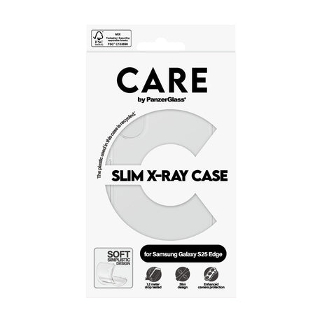 CARE by PanzerGlass Samsung Galaxy S25 Edge Cover X-Ray Klar