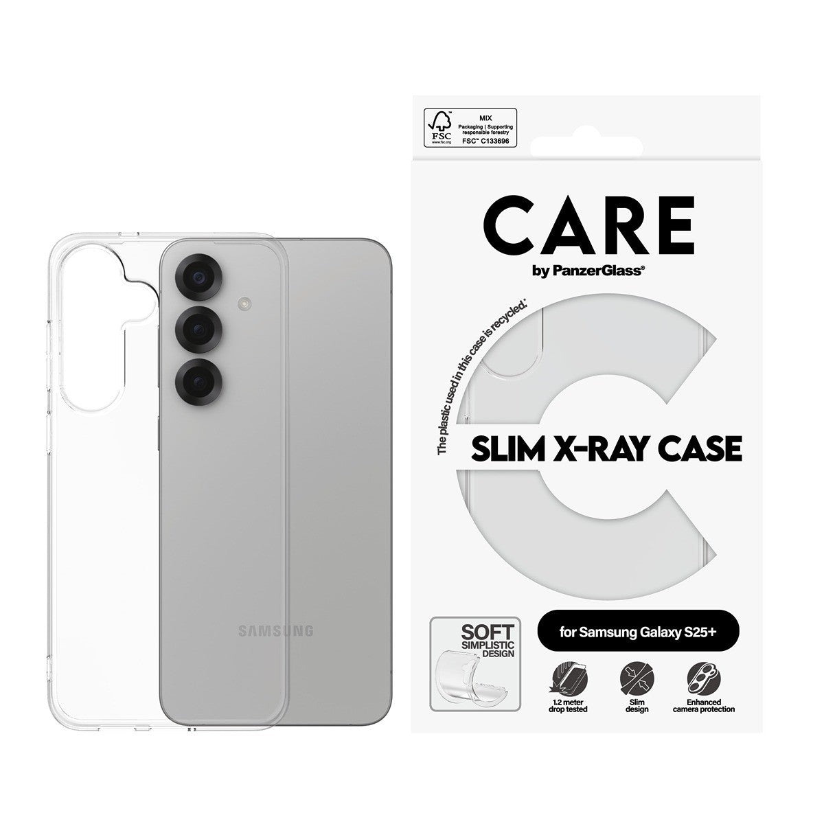 CARE by PanzerGlass Samsung Galaxy S25 Plus Cover X-Ray Klar
