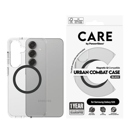 CARE by PanzerGlass Samsung Galaxy S25 Cover Urban Combat MagSafe Sort