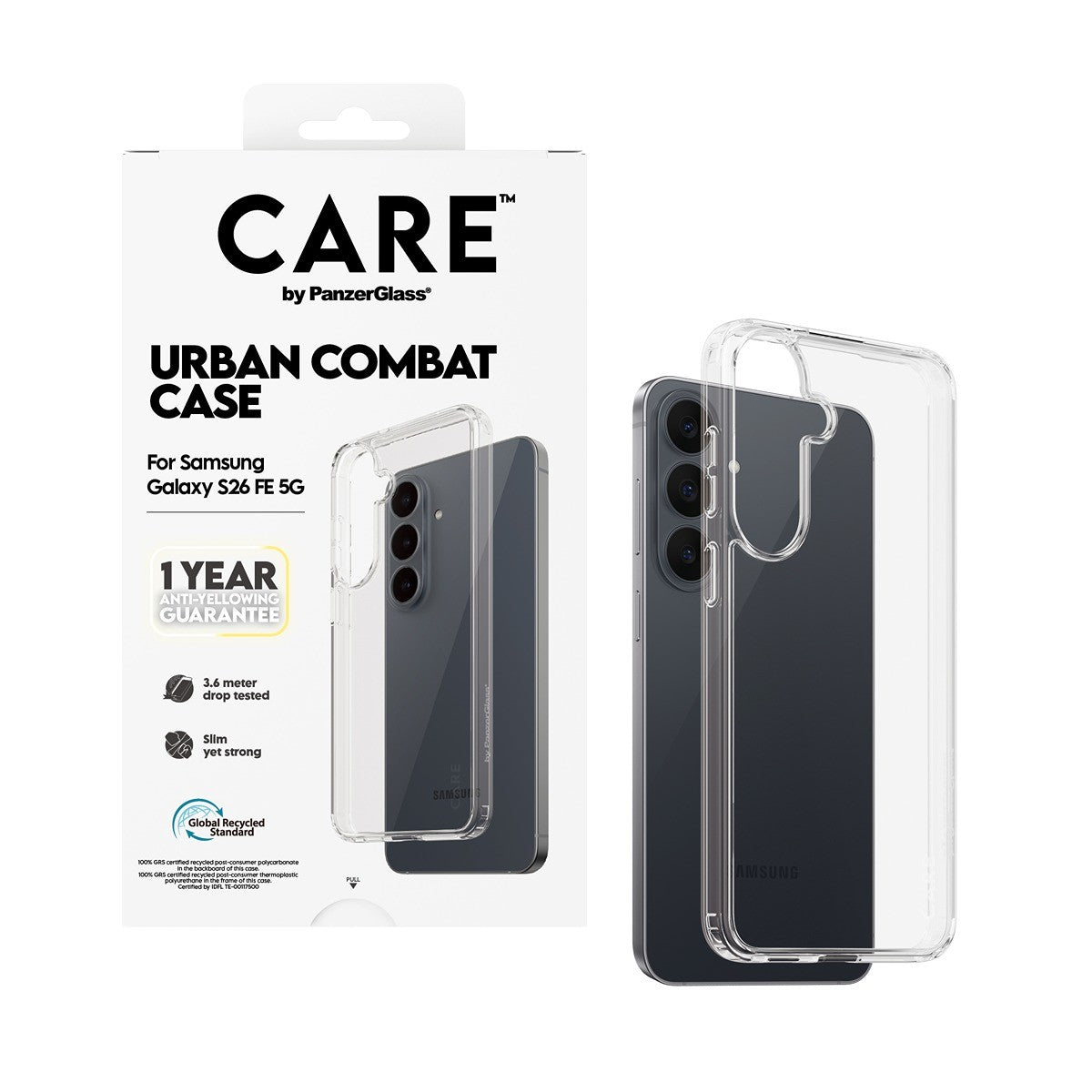 CARE by PanzerGlass Samsung Galaxy S26 FE Cover Urban Combat Klar