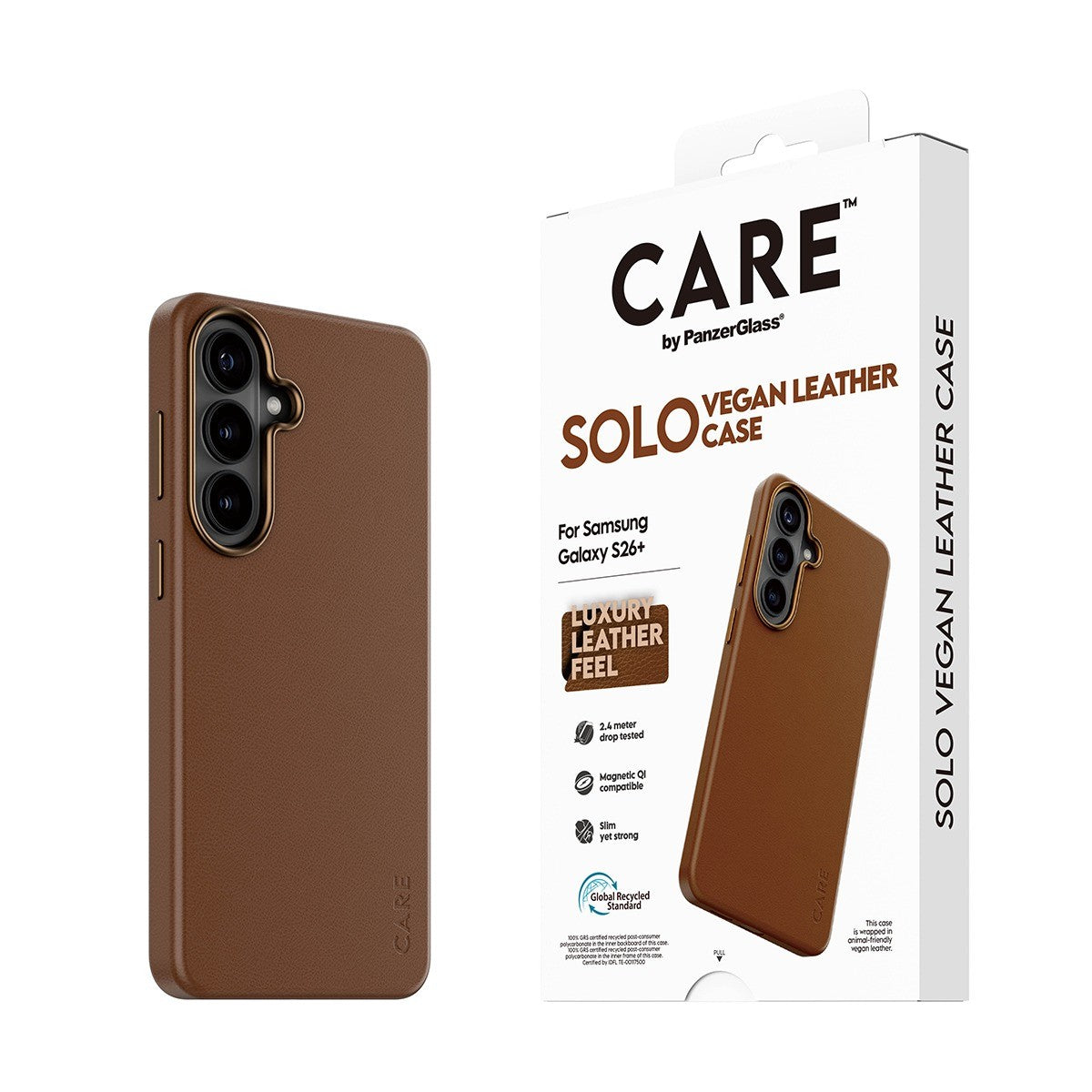 CARE by PanzerGlass Samsung Galaxy S26 Plus Cover Solo MagSafe Brun