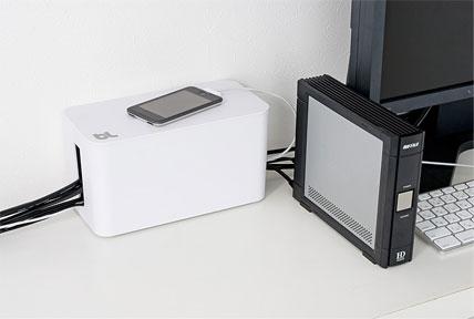 Bluelounge Cablebox Mini Kabelboks Sort