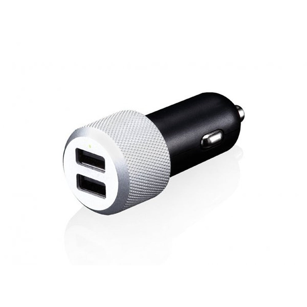 Just Mobile USB Highway Max Biloplader Sort Sølv