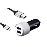 Just Mobile Billader Og Lightning Kabel Highway Max Sort Sølv