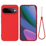Google Pixel 11 Pro XL Cover med Strap Silikone Rød