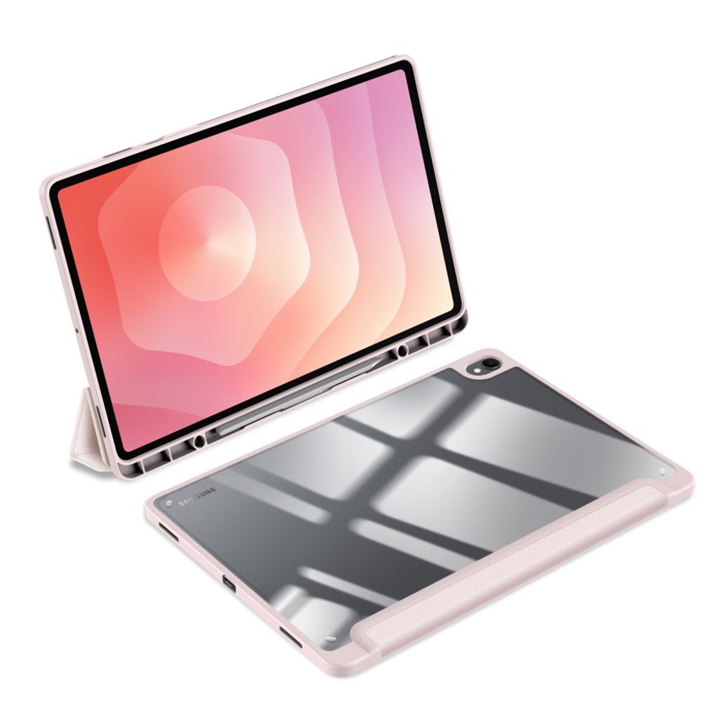Dux Ducis Samsung Galaxy Tab S12 Plus Etui TOBY Series Lyserød