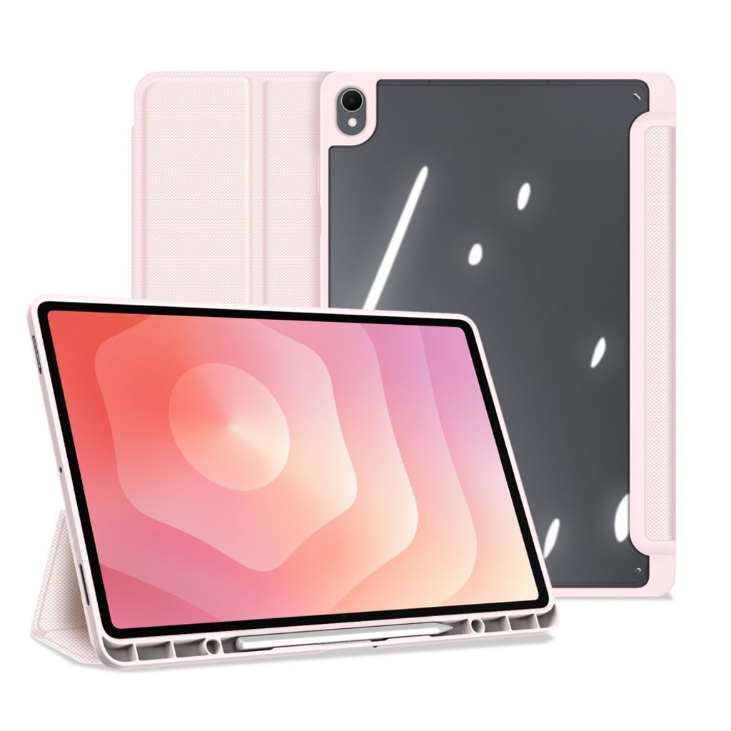 Dux Ducis Samsung Galaxy Tab S12 Plus Etui TOBY Series Lyserød