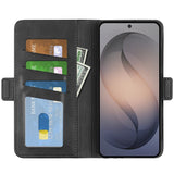 Samsung Galaxy S26 FE Etui Lædertekstur Sort