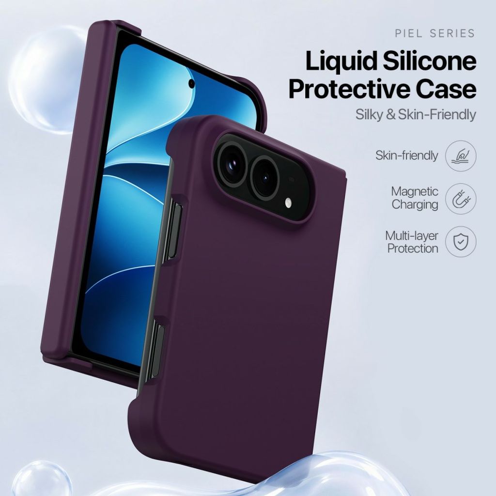 Dux Ducis iPhone Duo Cover Piel Series MagSafe Dark Cherry