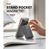 Ringke Kortholder Stand Pocket Magnetic MagSafe Light Gray