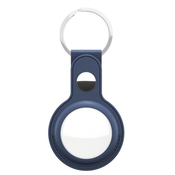 KeyBudz AirTag Holder Læder Blå