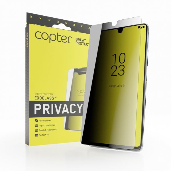 Copter iPhone 14 Skærmbeskyttelse Exoglass Flat Privacy