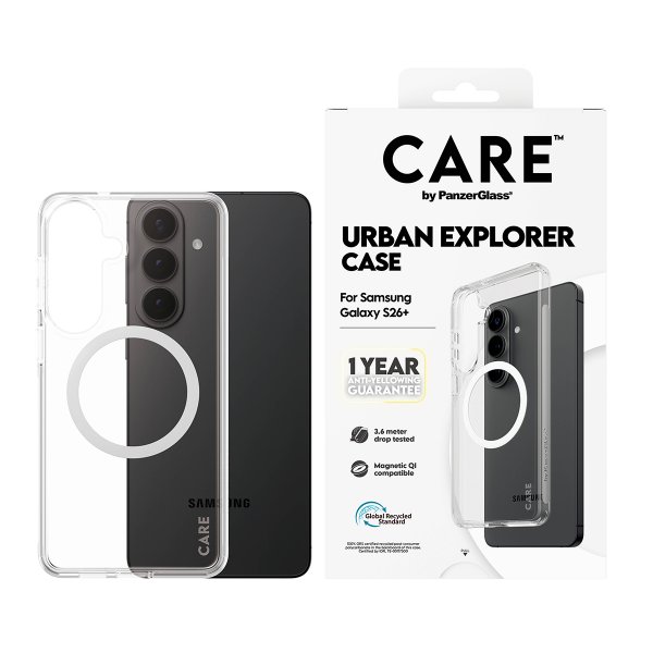CARE by PanzerGlass Samsung Galaxy S26 Plus Cover Urban Explorer MagSafe Transparent
