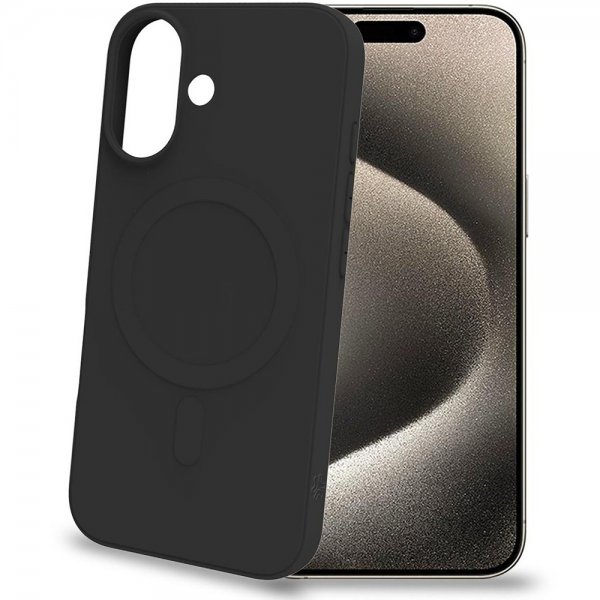 Celly iPhone 16 Cover CROMOMAG Sort
