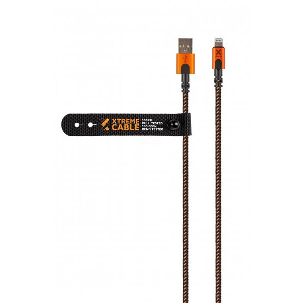 Xtorm Xtreme USB-A til Lightning Kabel 1.5m Sort Orange