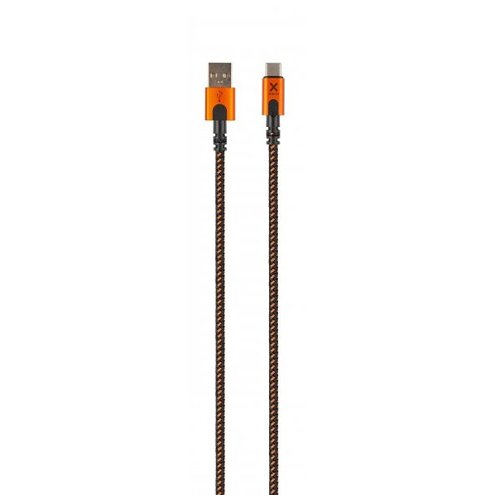 Xtorm Xtreme USB-A til USB-C Kabel 1.5m Sort Orange