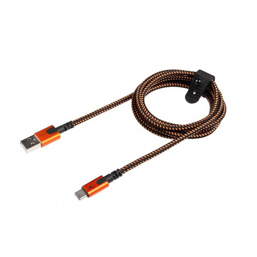 Xtorm Xtreme USB-A til USB-C Kabel 1.5m Sort Orange