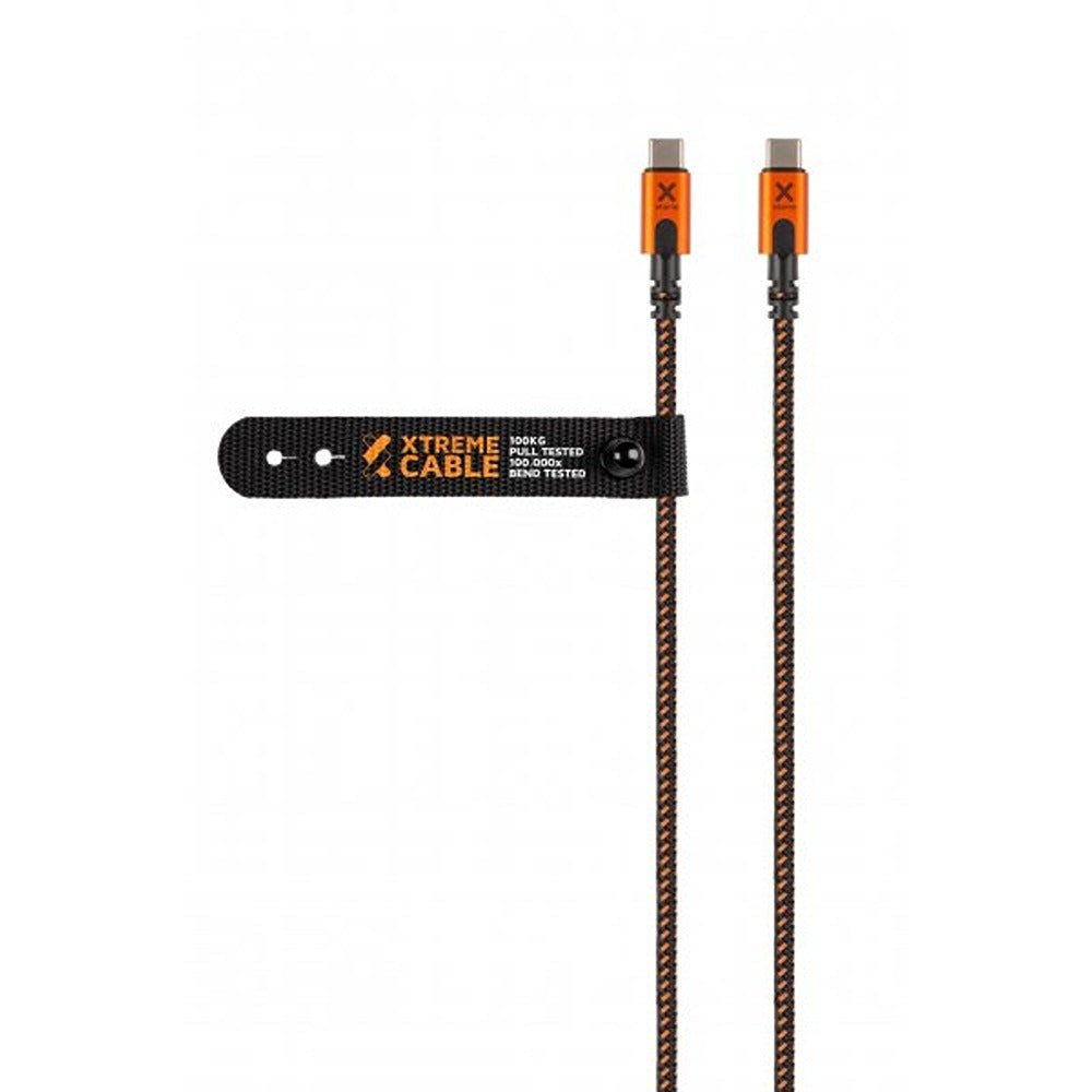 Xtorm Xtreme USB-C til USB-C PD Kabel 1.5m Sort Orange