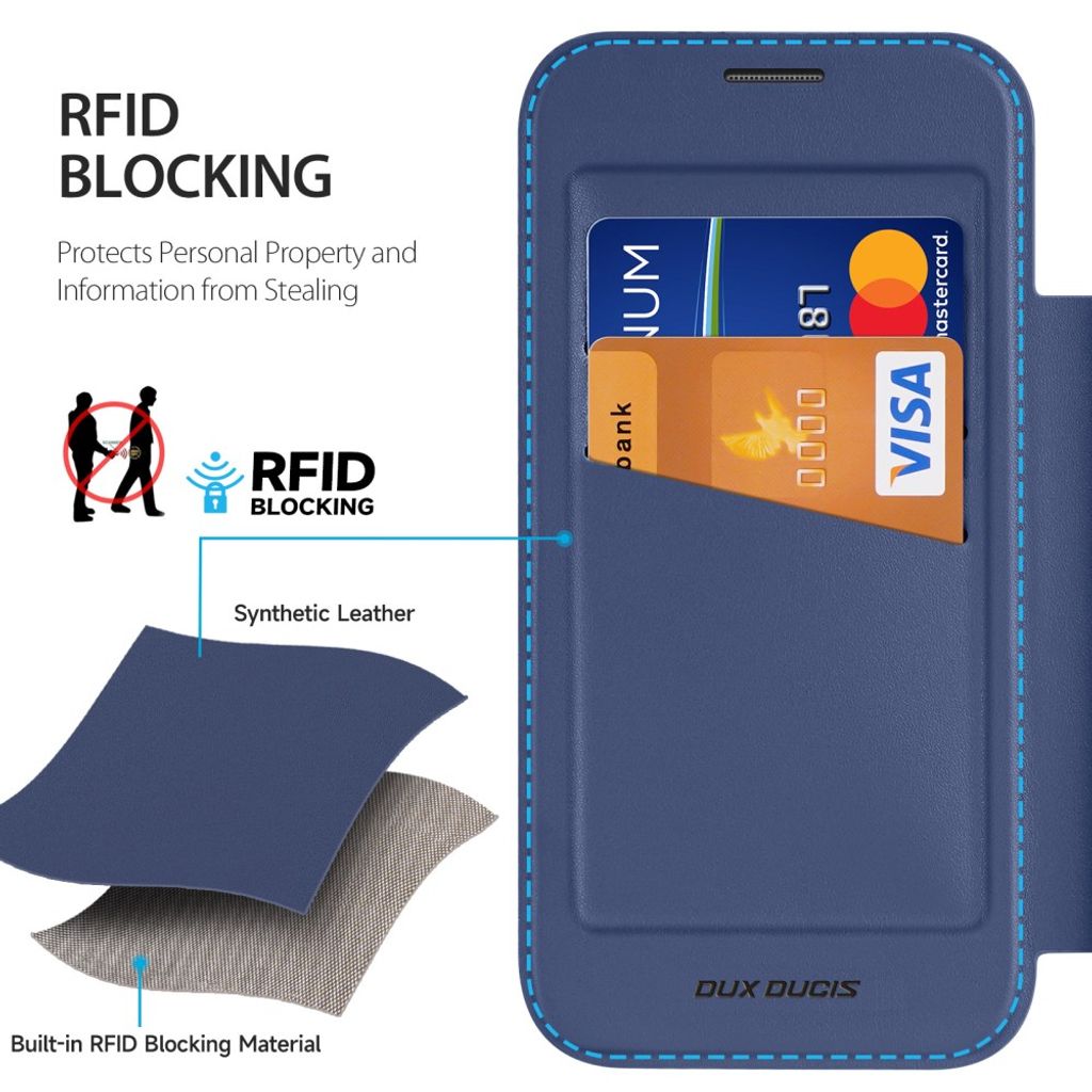 Dux Ducis iPhone 17 Pro Max/18 Pro Max Cover Skin X Pro Series Kickstand MagSafe Blå