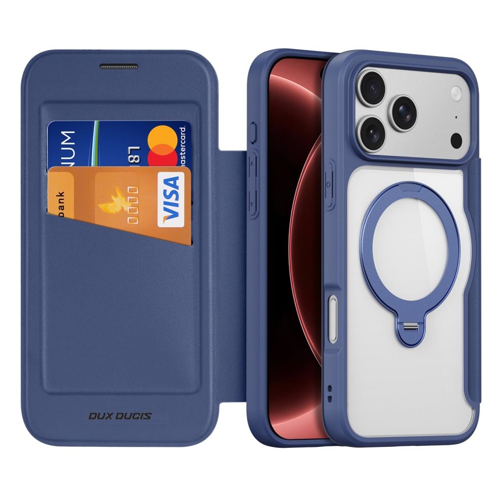 Dux Ducis iPhone 17 Pro Max/18 Pro Max Cover Skin X Pro Series Kickstand MagSafe Blå