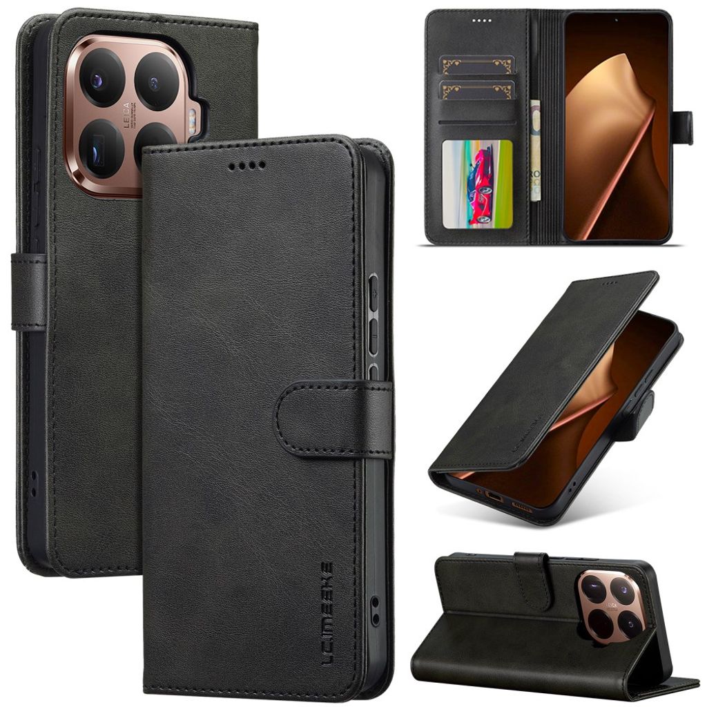 Lc.Imeeke Xiaomi 17T Pro Etui med Kortholder Stativfunktion Sort