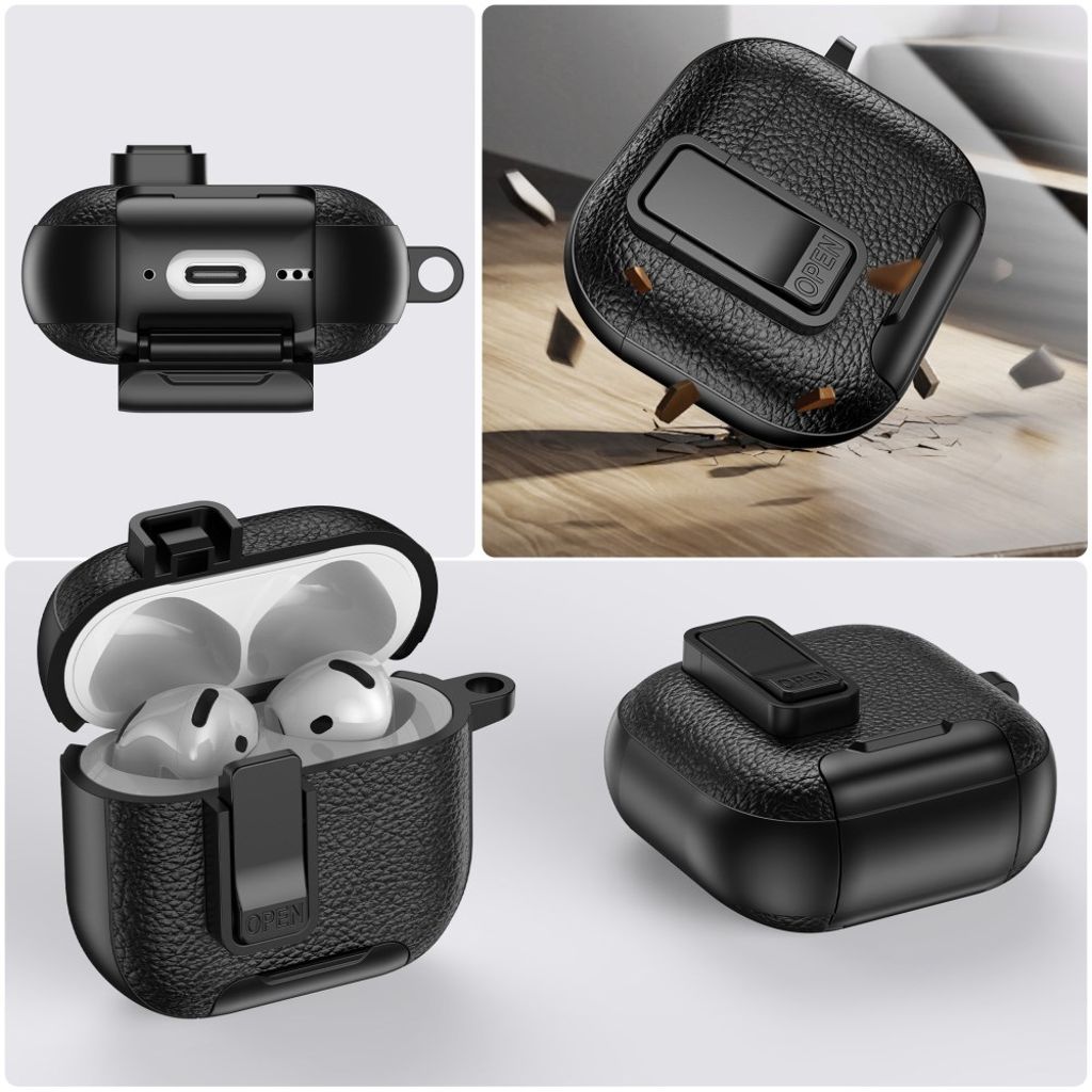 AirPods 4/5 Cover Stativfunktion Lyserød