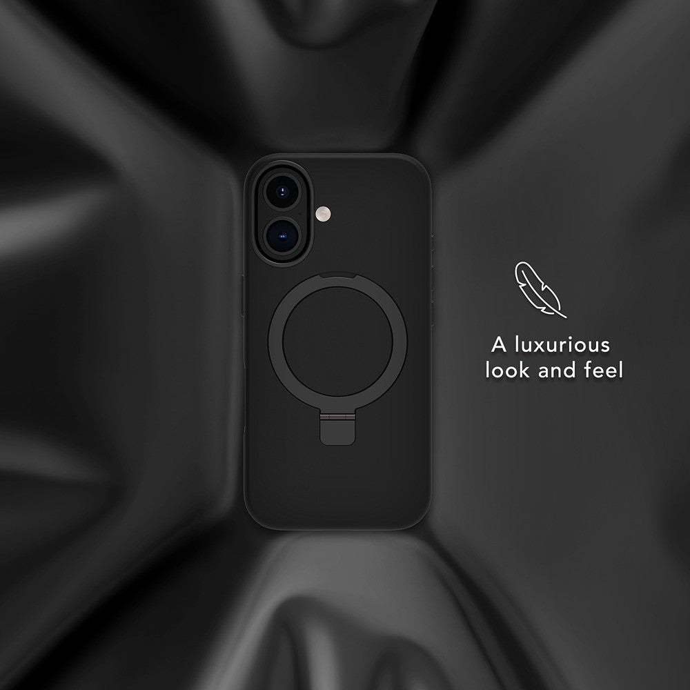 dbramante1928 iPhone 16 Cover Roskilde MagSafe Kick ICON Midnight