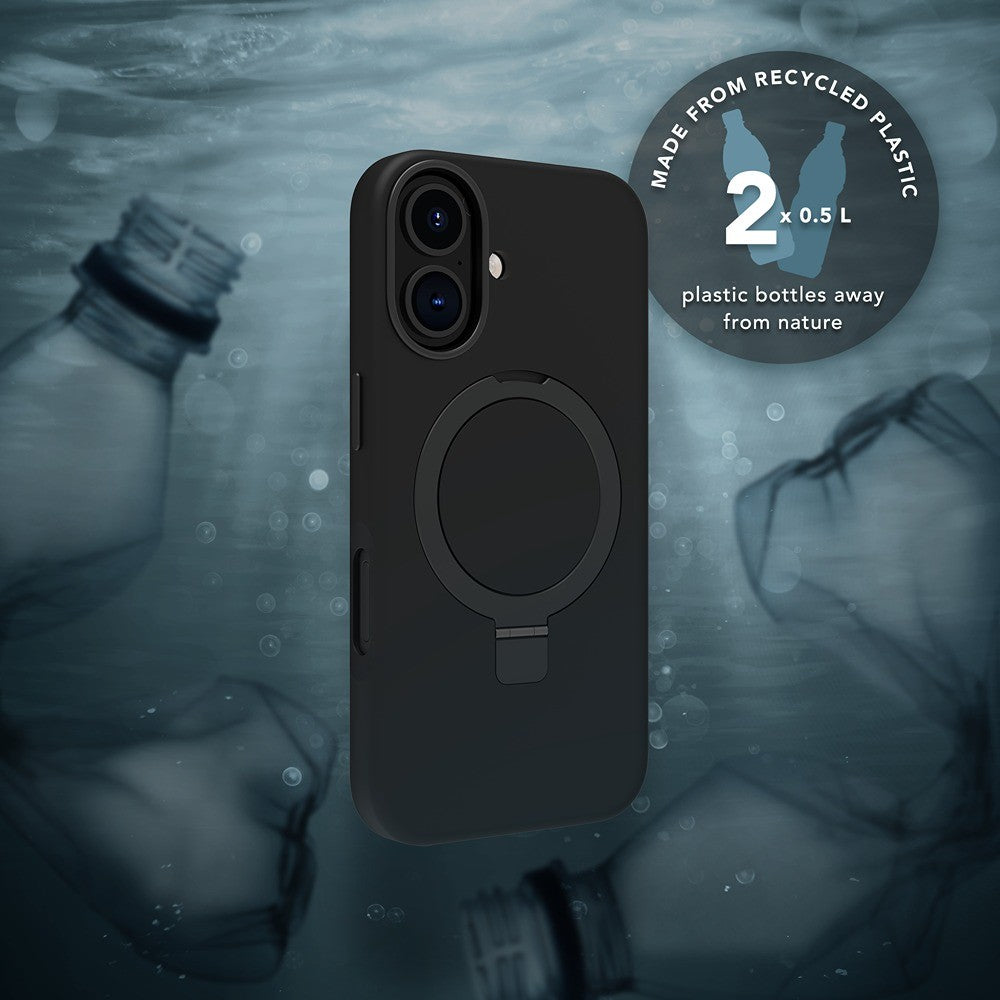 dbramante1928 iPhone 16 Cover Roskilde MagSafe Kick ICON Midnight
