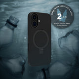 dbramante1928 iPhone 16 Cover Roskilde MagSafe Kick ICON Midnight