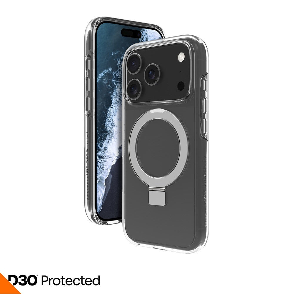 dbramante1928 iPhone 17 Pro/iPhone 18 Pro Cover Iceland Ultra MagSafe Kick D3O Klar