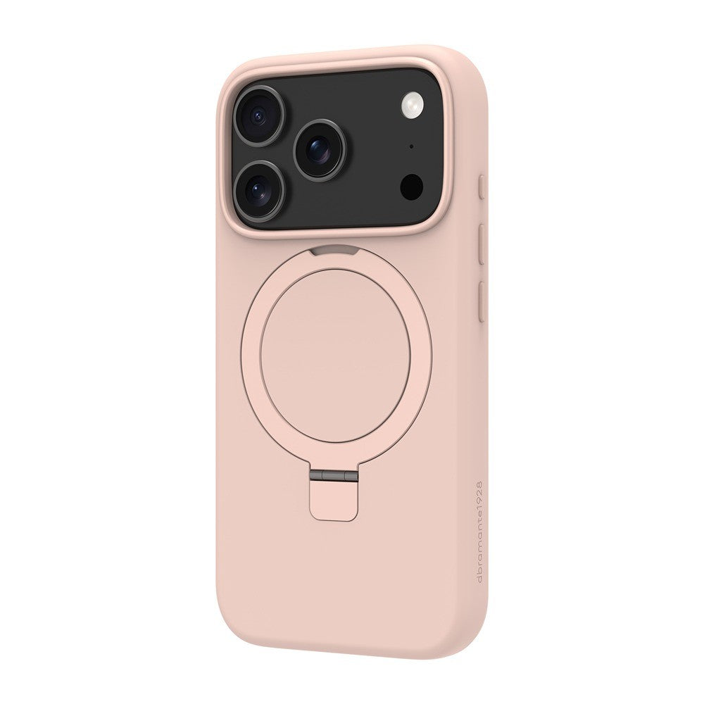 dbramante1928 iPhone 17 Pro/iPhone 18 Pro Cover Roskilde MagSafe Kick ICON Pink Sand