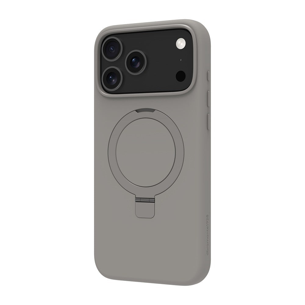 dbramante1928 iPhone 17 Pro Max/iPhone 18 Pro Max Cover Roskilde MagSafe Kick ICON River Stone