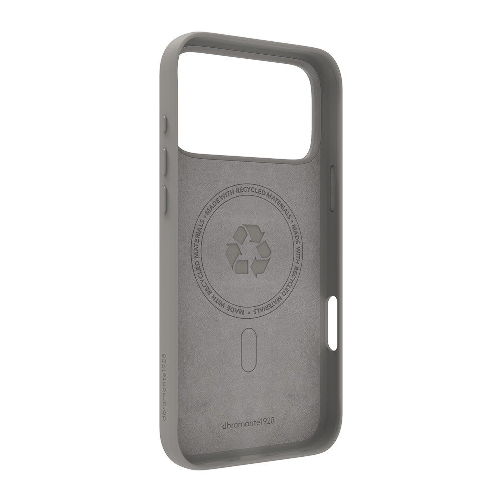 dbramante1928 iPhone 17 Pro Max/iPhone 18 Pro Max Cover Roskilde MagSafe Kick ICON River Stone