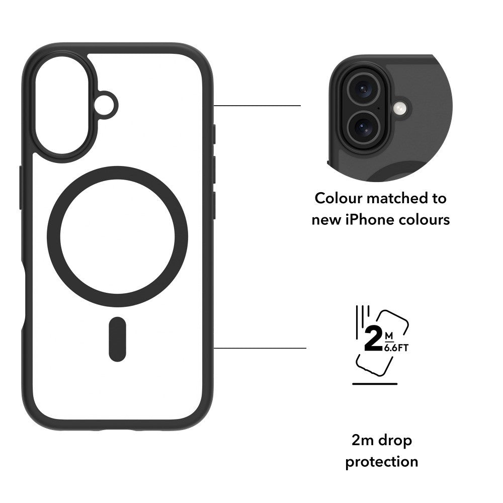 dbramante1928 iPhone 17 Cover Grenen MagSafe Sort