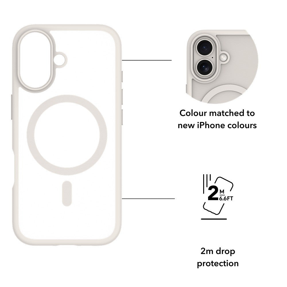dbramante1928 iPhone 17 Cover Grenen MagSafe Hvid
